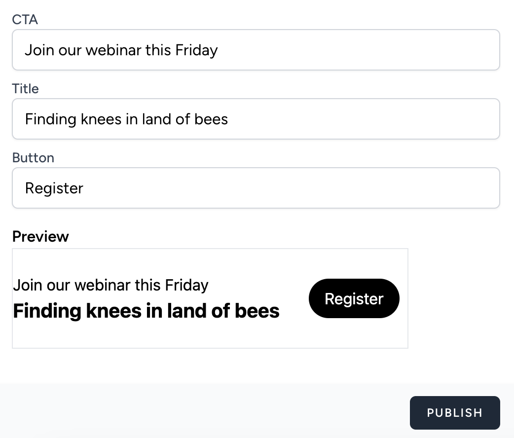Screenshot of the footer.link product